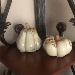 SOLD Ceramic pumpkins